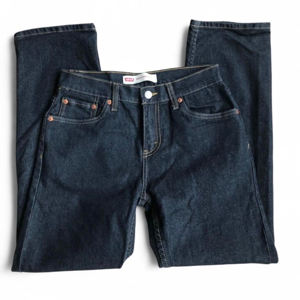 Levi’s Boys Blue Denim 514 Straight Jeans Size 14 W27 x L27